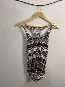 Boho Tribal Print Racerback Tank Top