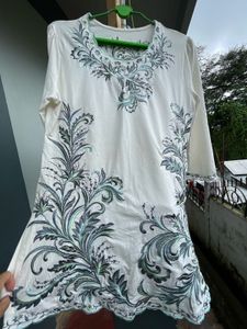 Beautifully Embroidered Kurta with palazzo