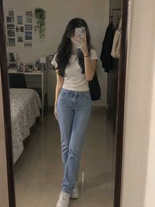 Light Wash Slim Fit Jeans