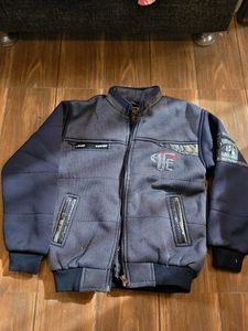 Stylish Blue Bomber Jacket