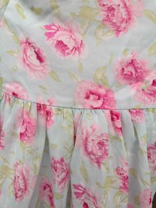 Sweet Floral Print Dress for Girls