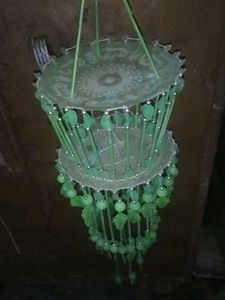 Bohemian Green Chandelier