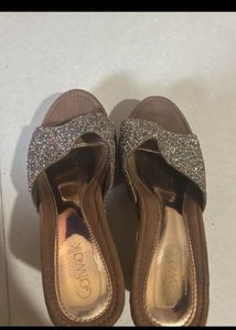 Sparkly Wedge Heels