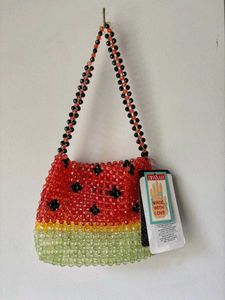 Watermelon Beaded Clutch