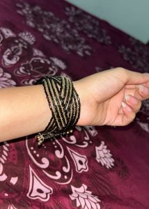 Black & Gold Bracelet Elegance ✨