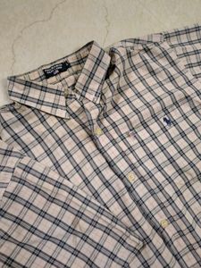 Ralph Lauren Plaid Short Sleeve Button-Up Shirt