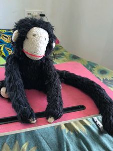Vintage Black Monkey Plush Toy