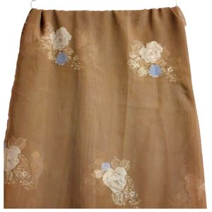 Brown Chiffon Saree
