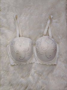 Elegant White Lace Bra