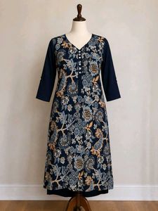 Elegant Floral Print Kurta