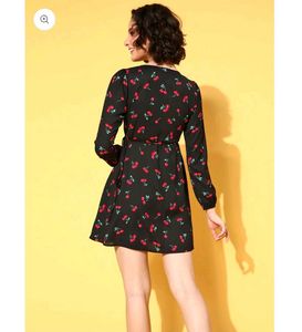 Cherry Print Wrap dress 🎀