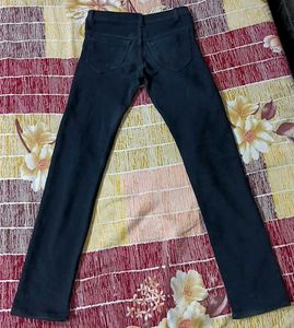 Men's Black Jeans with New York City Print