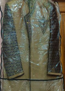 Men Silk Blend Kurta Dhoti Pant Set...
