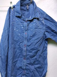 Sparkling Denim Shirt