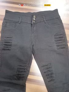 (I-28) 32 Size Slim Fit Denim Jeans