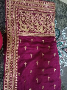 Beautiful Magenta &Goldaan Saree