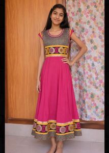 Beautiful Pink Anarkali dress
