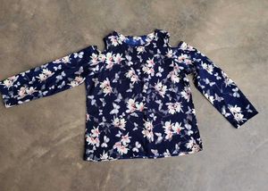 Floral Cold Shoulder Top