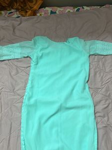 Elegant Mint Green Chikankari Kurta