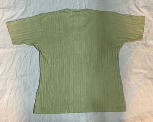 Light Green Ribbed T-Shirt