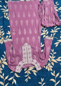 Beautiful Purple Kurta Set