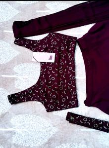 🆕🆕Libas Burgundy Ready To Wear Lehenga Set