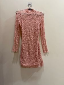 SHEIN Lace Bodycon Mini Dress