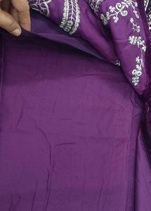 Purple Velvet Kurti