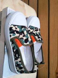 Cool Camo Slip-On Shoes