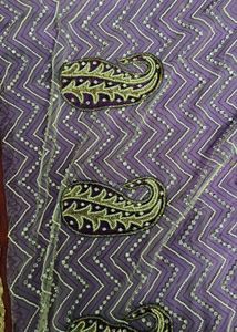 Beautiful Saree Blue Pink White Moti Work