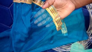 Two Chiffon Dupattas✨💚💙