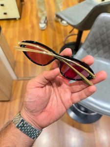 Bottega Black Cat-Eye Sunglasses
