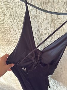 Elegant Black Velvet Jumpsuit shimmer