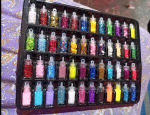 3D Glitter Nail & Rhinestones Pack Of 48