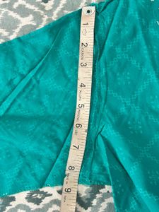 Teal Anarkali Kurta with Dupatta