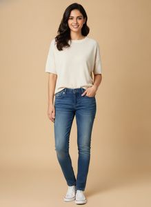 Bare Denim Women's Slim Fit Blue Jeans (Size 28)