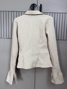 Chic Textured Long Sleeve fitted Shirt