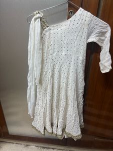White frock with Embellishments