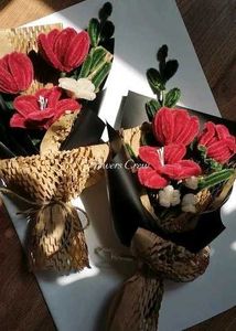 pipe cleaner flower bouquet