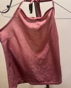 Halter Neck Pink Party Top