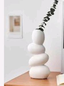 2 Sculptural Ceramic Vase