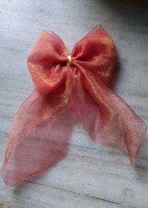 Beautiful Frock with hair Bow without use