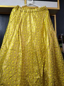 Yellow Golden Ethnic Skirt💛🩷