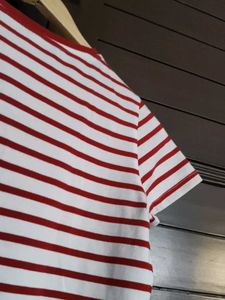Fame Forever Striped Red &amp; White T-Shirt