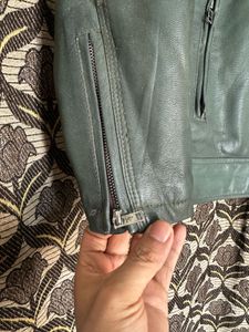 Men's Green Leather Jacket