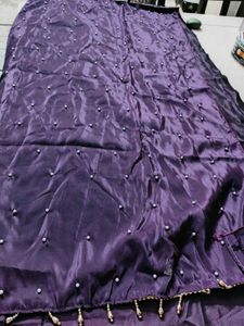 Elegant Purple Floral  suit,dress material