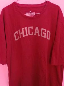 DILLINGER Maroon Oversized Tshirt