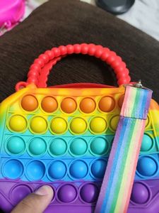 🌈✨ Fabulous Multicolour Pop-It Purse ✨🌈👜