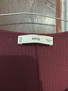 Elegant Burgundy Long Sleeve Midi Dress