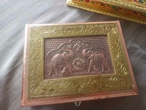 Decorative Elephant diwali sweet gift box